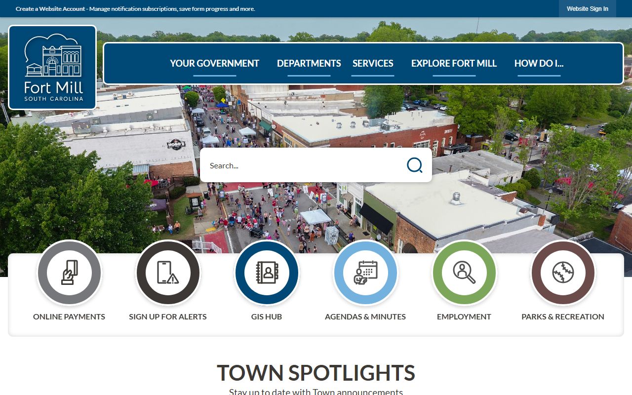 Town of Fort Mill official government website