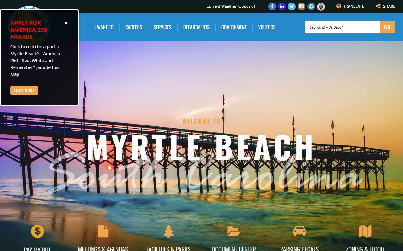 City of Myrtle Beach official government website