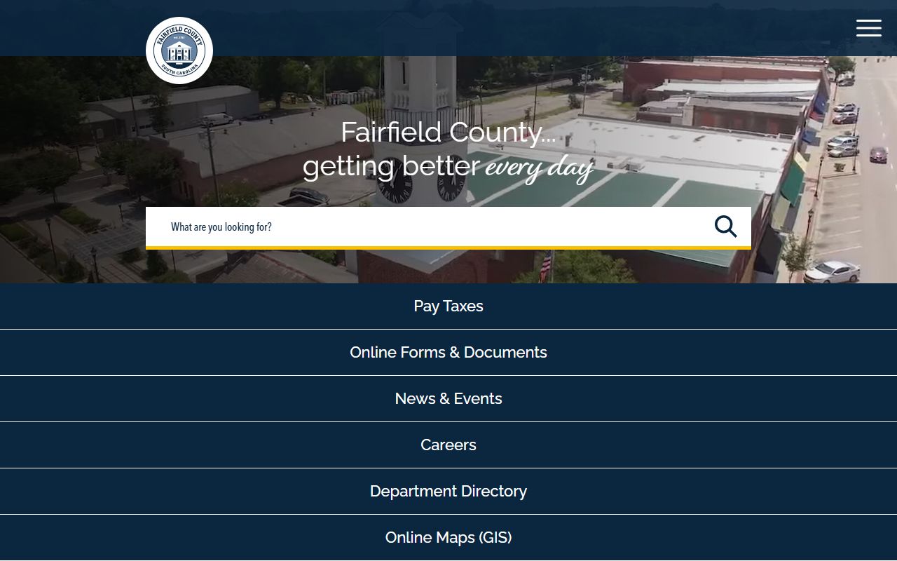 Fairfield County government website for booking report information