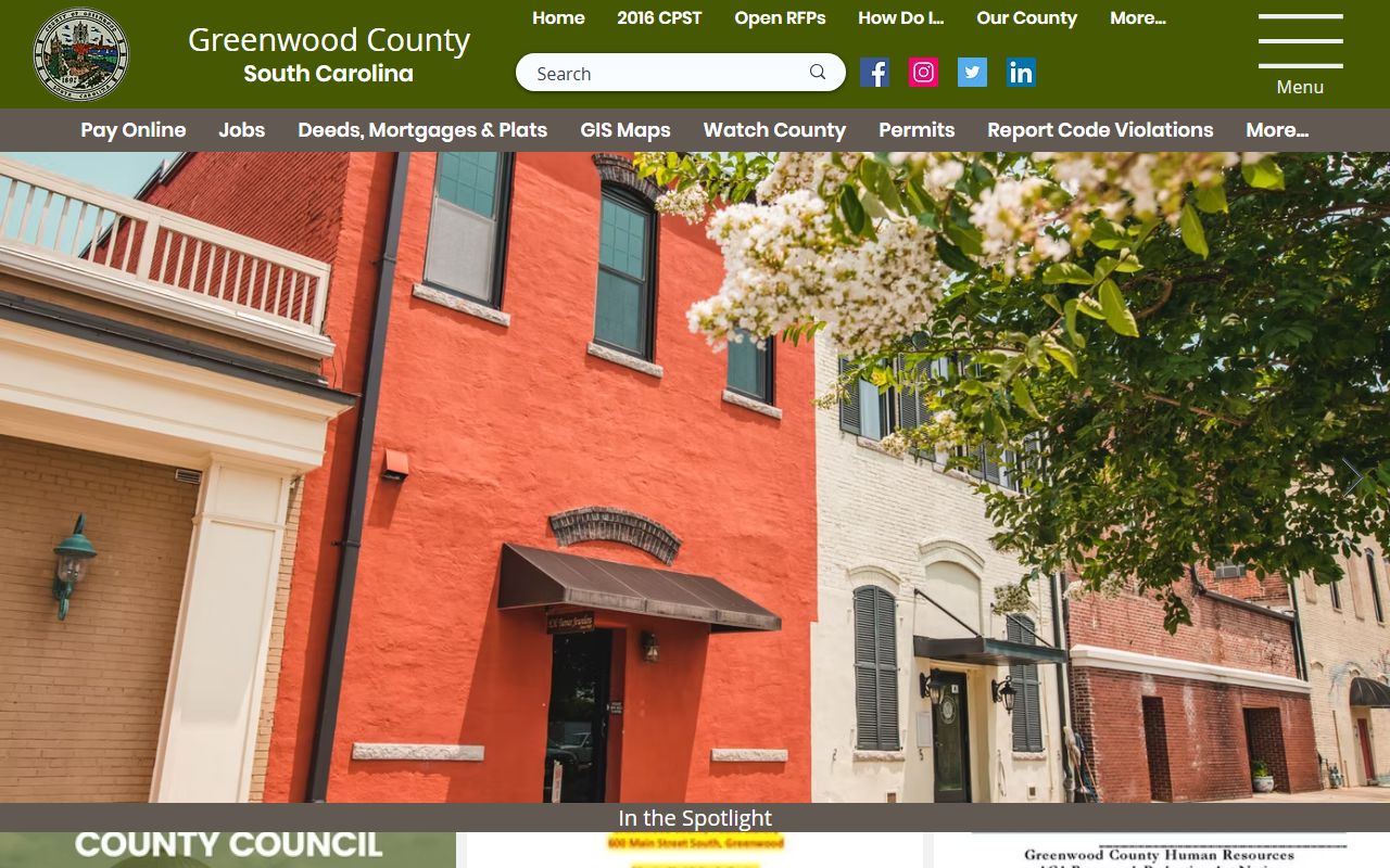 City of Greenwood government website