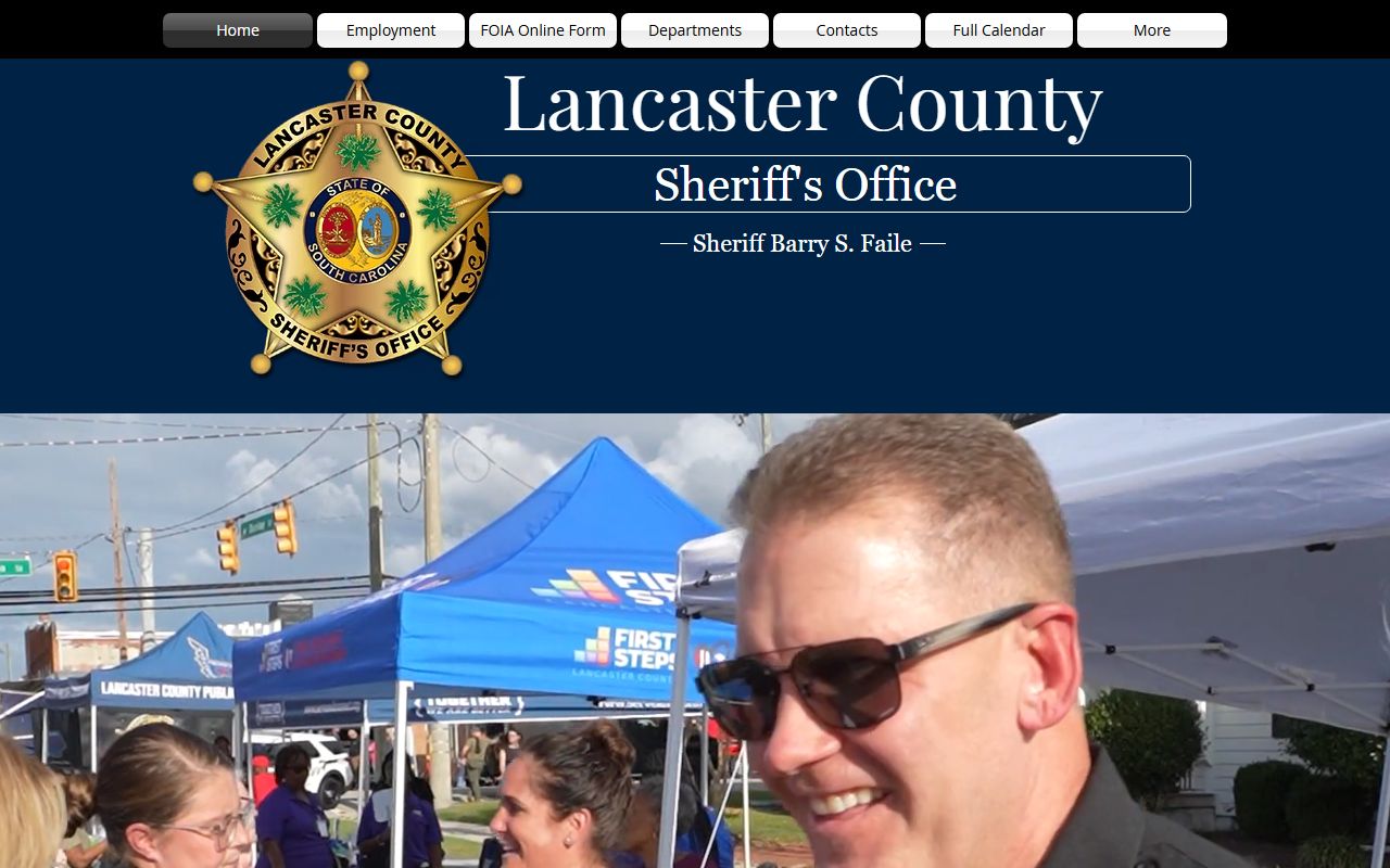 Lancaster County Sheriff's Office website for booking reports