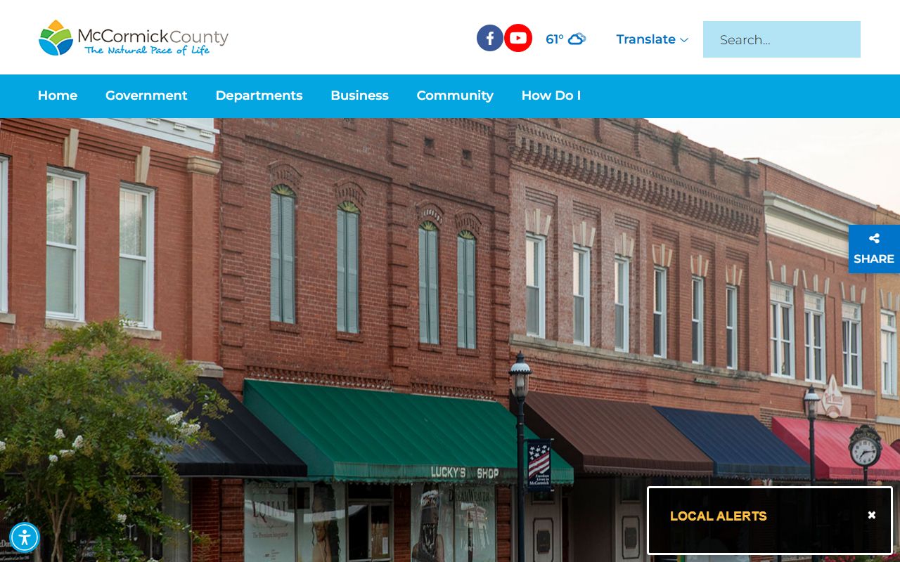 McCormick County government website for booking reports