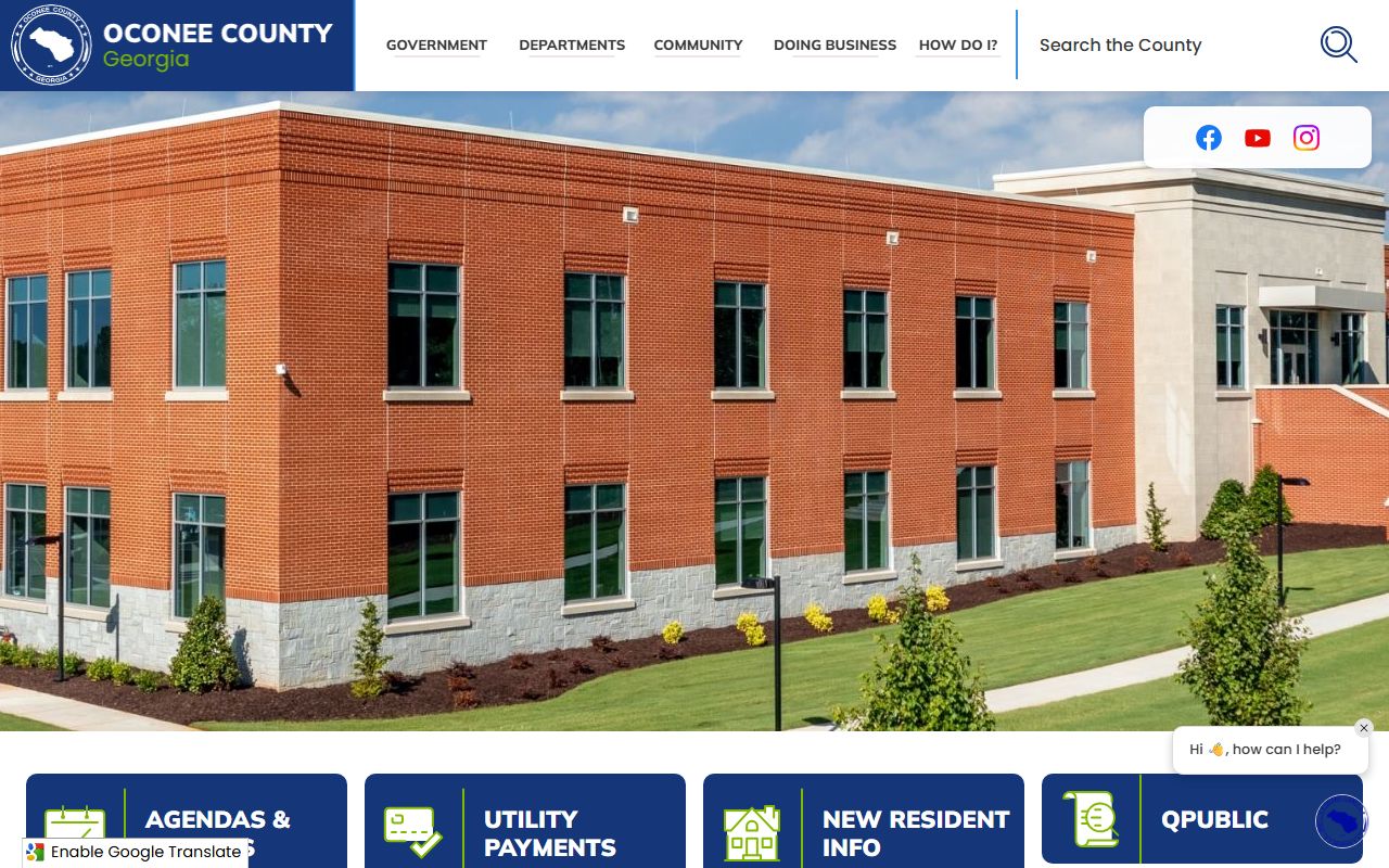 Oconee County government website for booking records