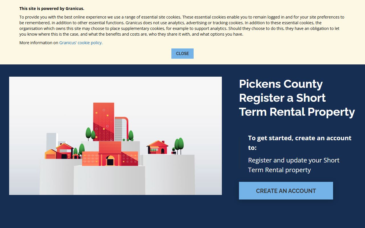 Pickens County government website for booking records