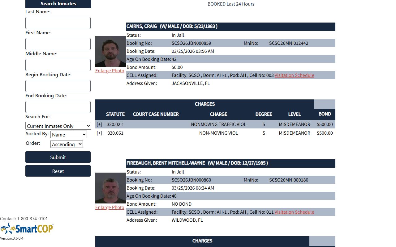 Sumter County JAIL View online inmate search for booking reports